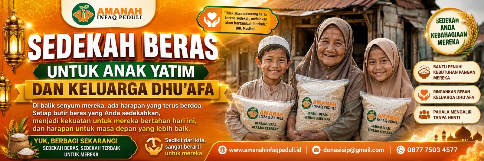 SEDEKAH BERAS UNTUK YATIM